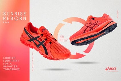 Asics upcycles apparel to develop running shoes