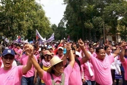 Cambodia garment workers campaign for higher wages