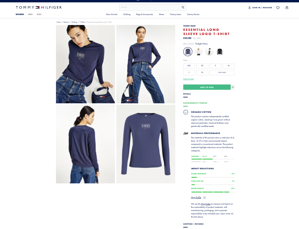 Tommy Hilfiger, Higg, SAC