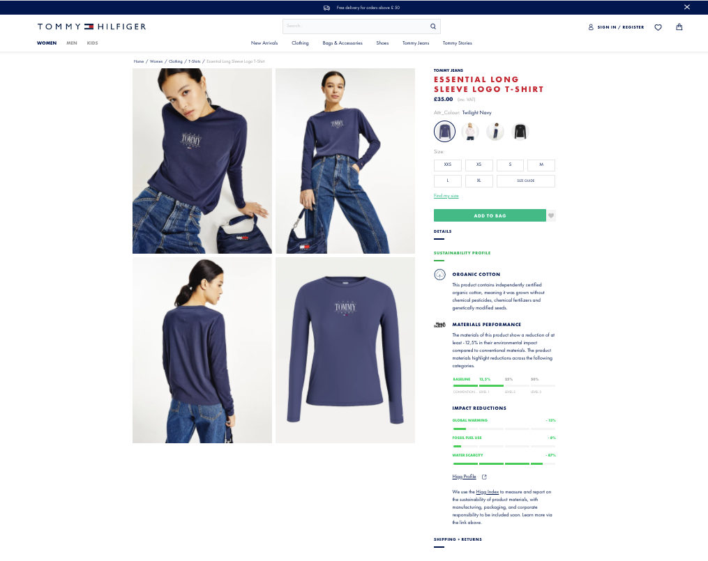 Ægte censur fordampning Tommy Hilfiger to launch Higg Index Sustainability Profiles - Just Style