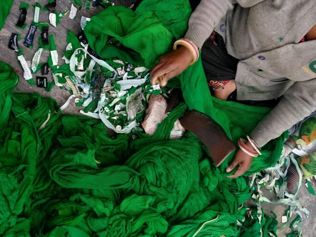 India Fashion for Good Sorting For Circularity India Project