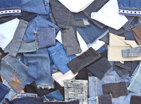 DenimX produces upcycled laces from discarded jeans DenimX produces upcycled laces from discarded jeans