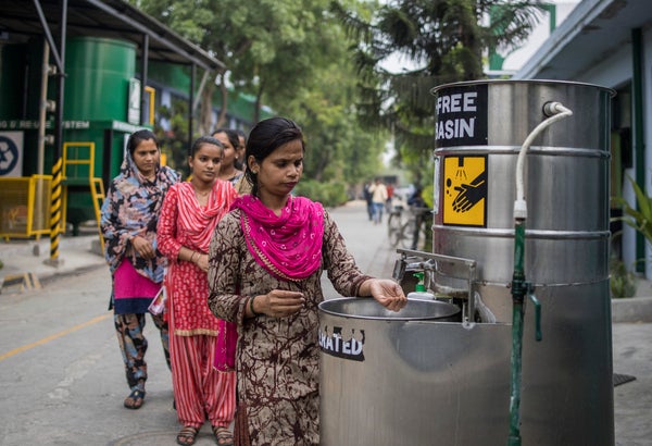 Apparel companies could "thrive" with investment in water and sanitation