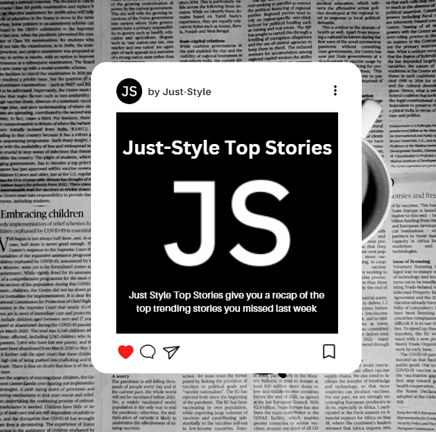 Top stories last week on Just Style…